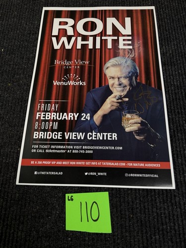 Ron white signed poster - signed, gold